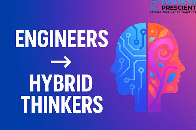 Hybrid IT professional combining tech and business skills